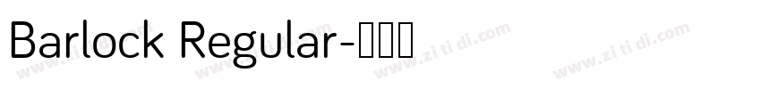 Barlock Regular字体转换